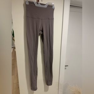 Lululemon thick luon extra high rise moonstone colour size 4
